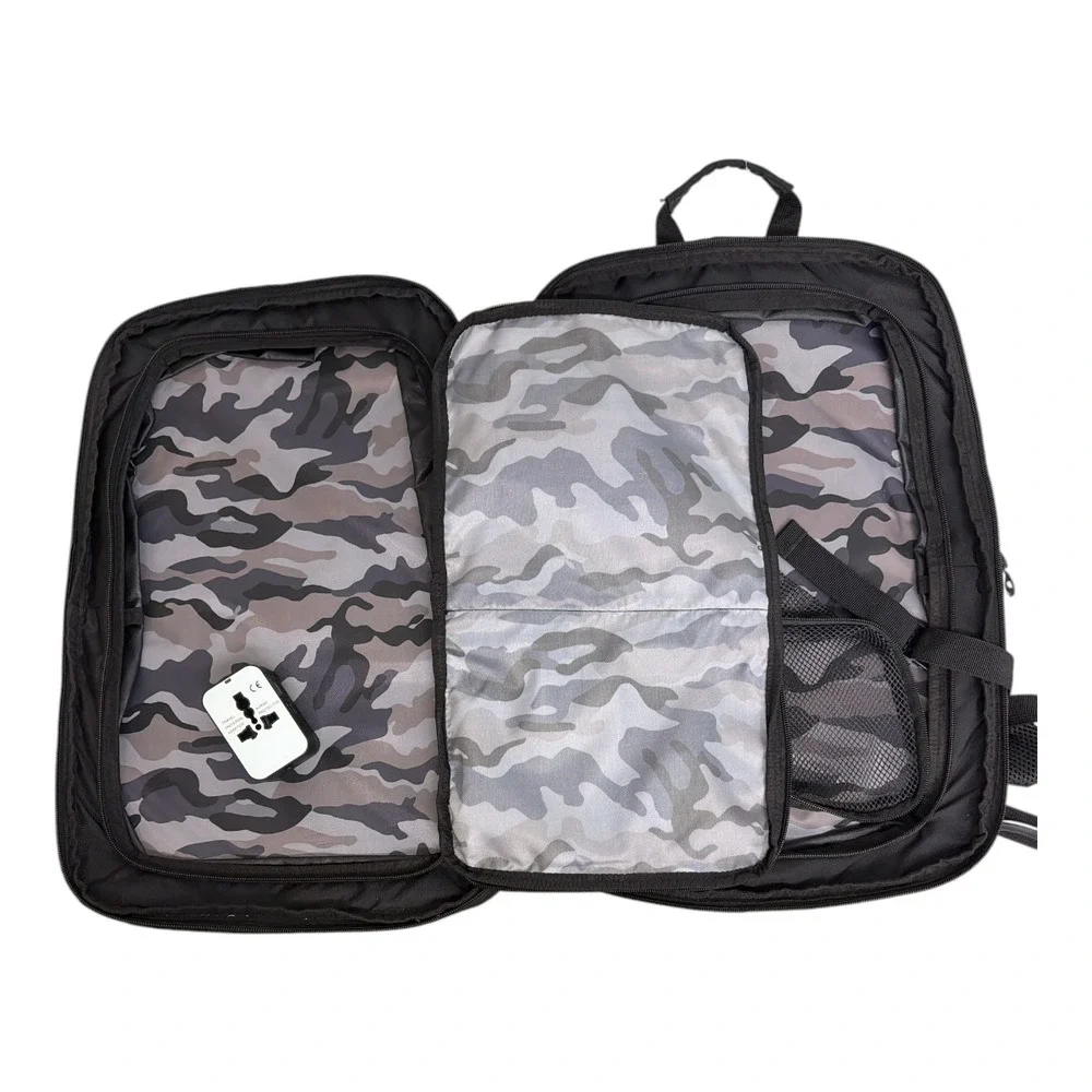 Duchamp Getaway Expandable Carry-On Backpack Suitcase w/Adapter NWT